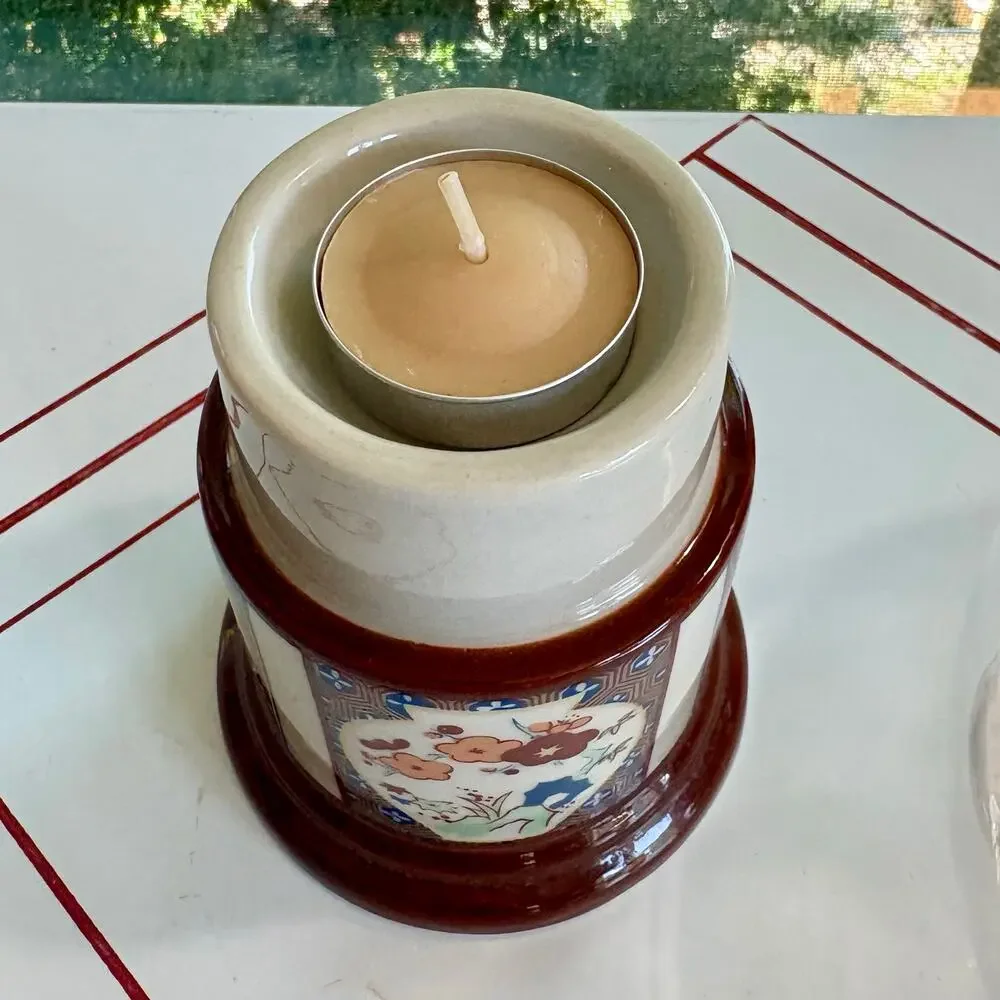 Vintage Gailstyn Sutton Towle Oriental Votive Holder Glass Shade
